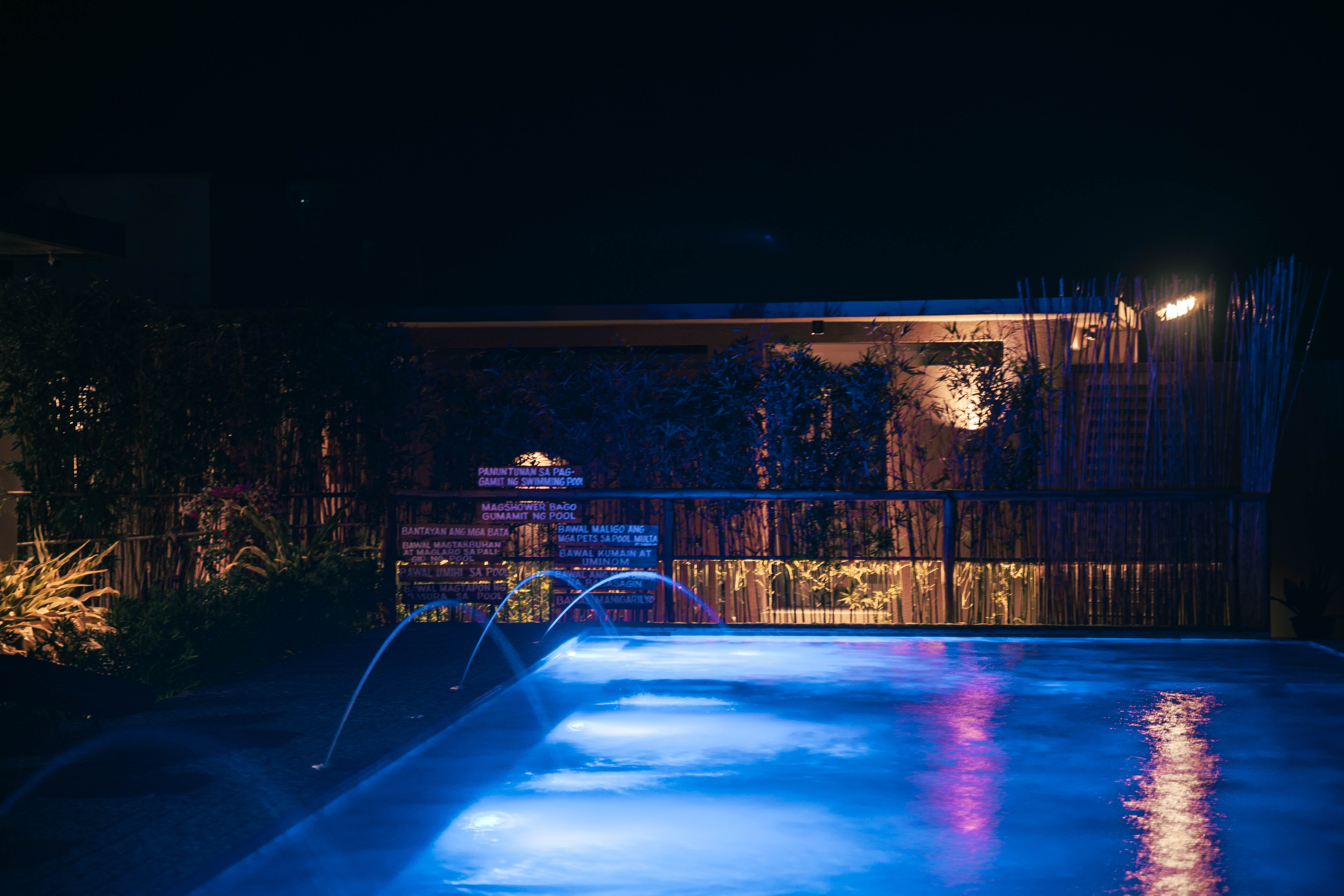 Infinity Pool at Night Time